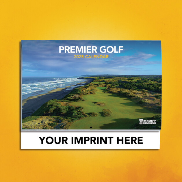 Premier Golf Calendar Cover with Black Imprint